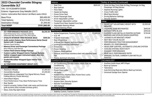 2023 Chevrolet Corvette 3LT