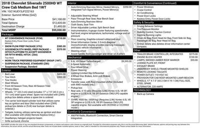 2018 Chevrolet Silverado 2500HD Work Truck