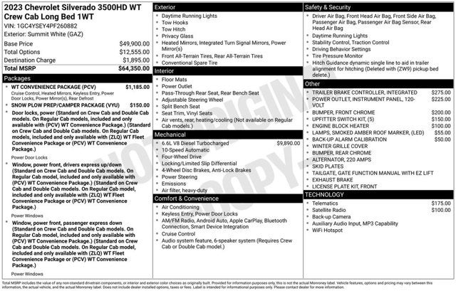 2023 Chevrolet Silverado 3500HD Work Truck