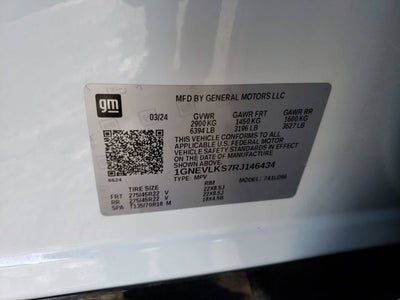 2024 Chevrolet Traverse AWD RS