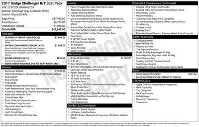 2017 Dodge Challenger R/T Scat Pack