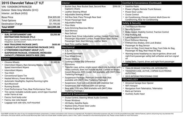 2015 Chevrolet Tahoe LT