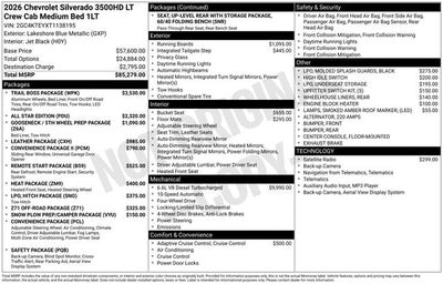 2026 Chevrolet Silverado 3500HD LT