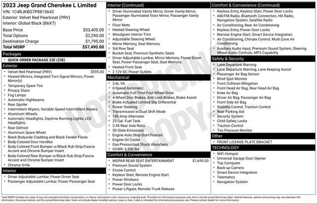 2023 Jeep Grand Cherokee L Limited