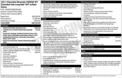 2011 Chevrolet Silverado 3500HD DRW Work Truck