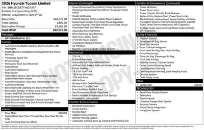 2026 Hyundai TUCSON Limited AWD