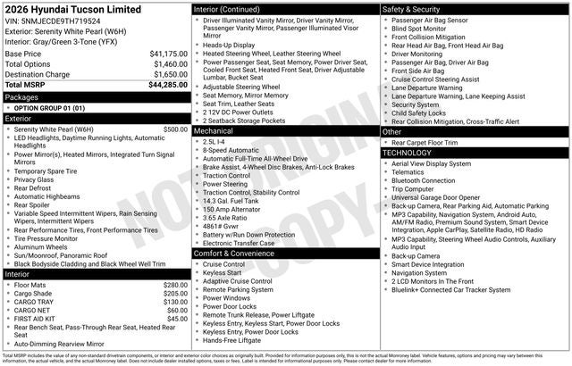 2026 Hyundai TUCSON Limited