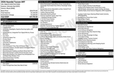 2026 Hyundai TUCSON XRT AWD