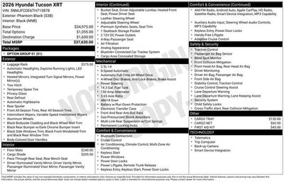 2026 Hyundai TUCSON XRT