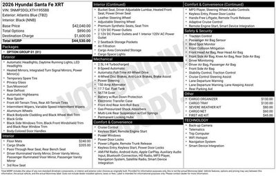 2026 Hyundai SANTA FE XRT AWD