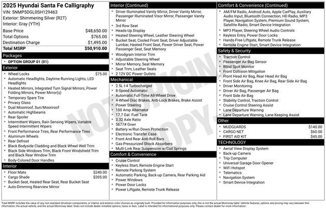 2025 Hyundai SANTA FE Calligraphy