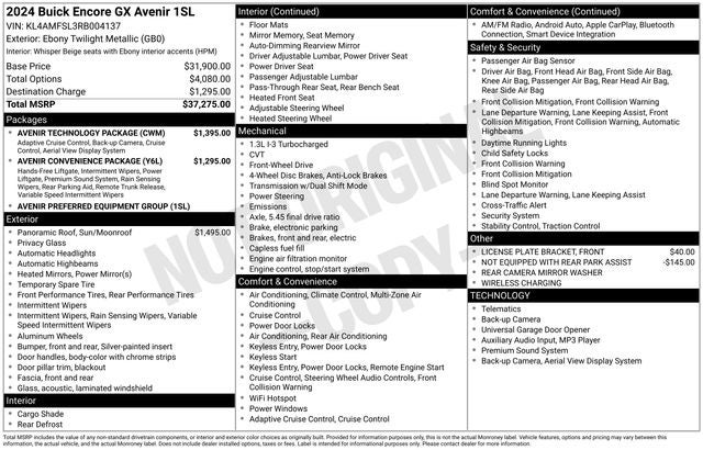 2024 Buick Encore GX Avenir