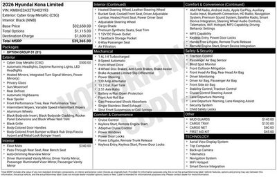 2026 Hyundai KONA Limited