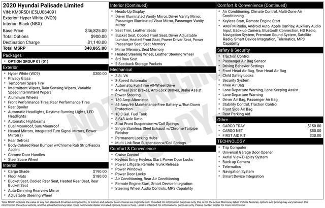 2020 Hyundai PALISADE Limited