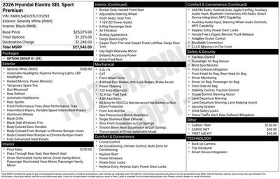 2026 Hyundai ELANTRA SEL Sport Premium