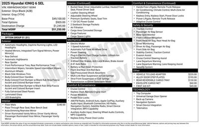 2025 Hyundai IONIQ 6 SEL