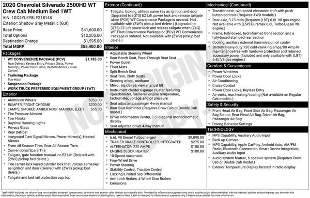 2020 Chevrolet Silverado 2500HD Work Truck