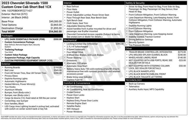 2023 Chevrolet Silverado 1500 4WD Crew Cab 147" Custom