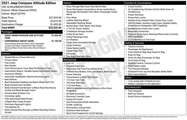 2021 Jeep Compass Altitude