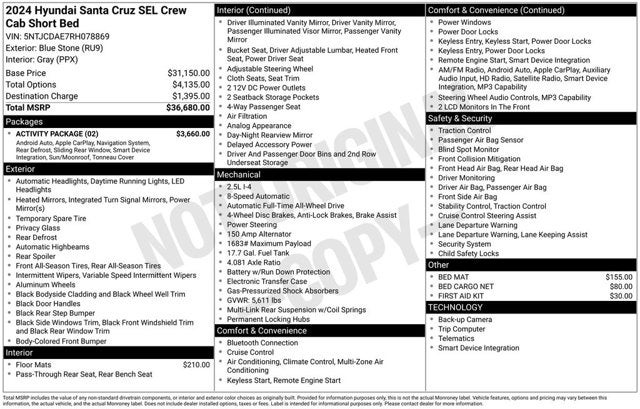 2024 Hyundai SANTA CRUZ SEL