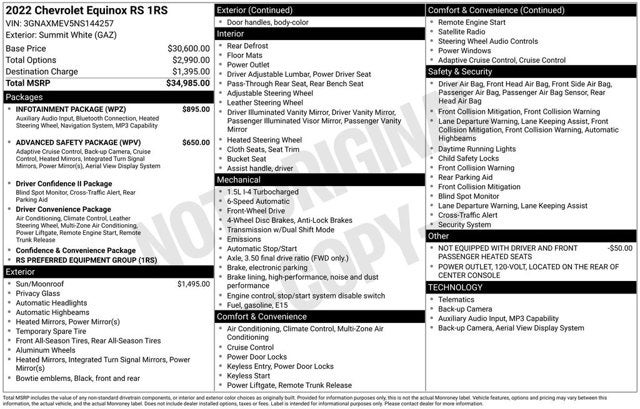 2022 Chevrolet Equinox RS