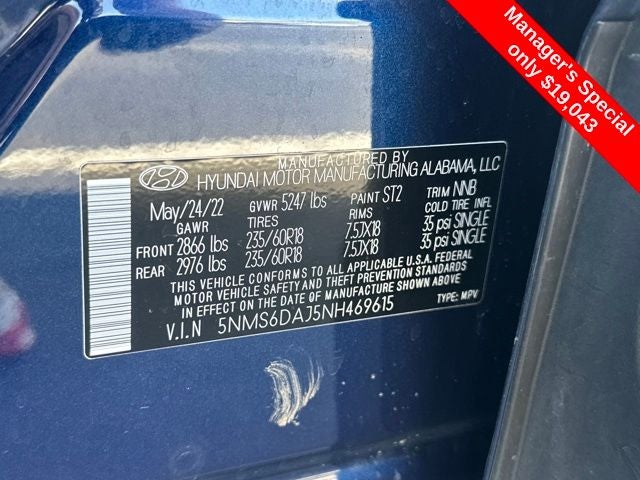 2022 Hyundai SANTA FE XRT