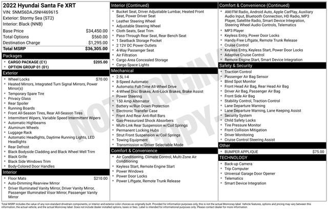 2022 Hyundai SANTA FE XRT