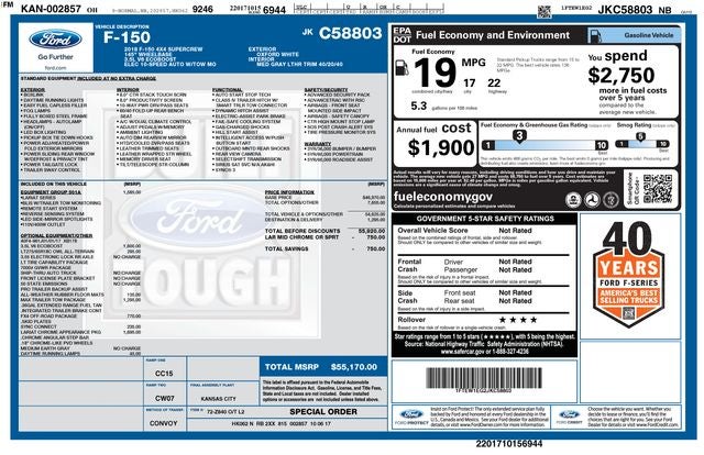 2018 Ford F-150 Lariat