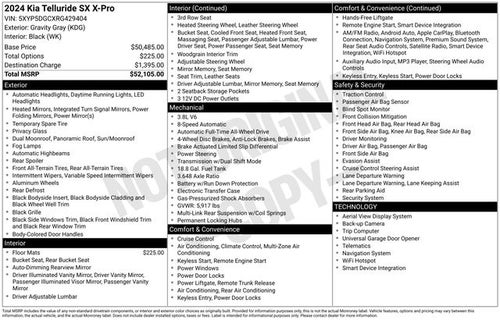 2024 Kia Telluride SX X-Pro