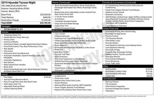 2019 Hyundai TUCSON Night