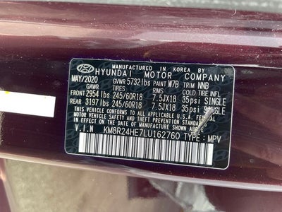 2020 Hyundai PALISADE SEL