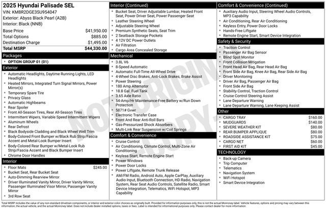 2025 Hyundai PALISADE SEL