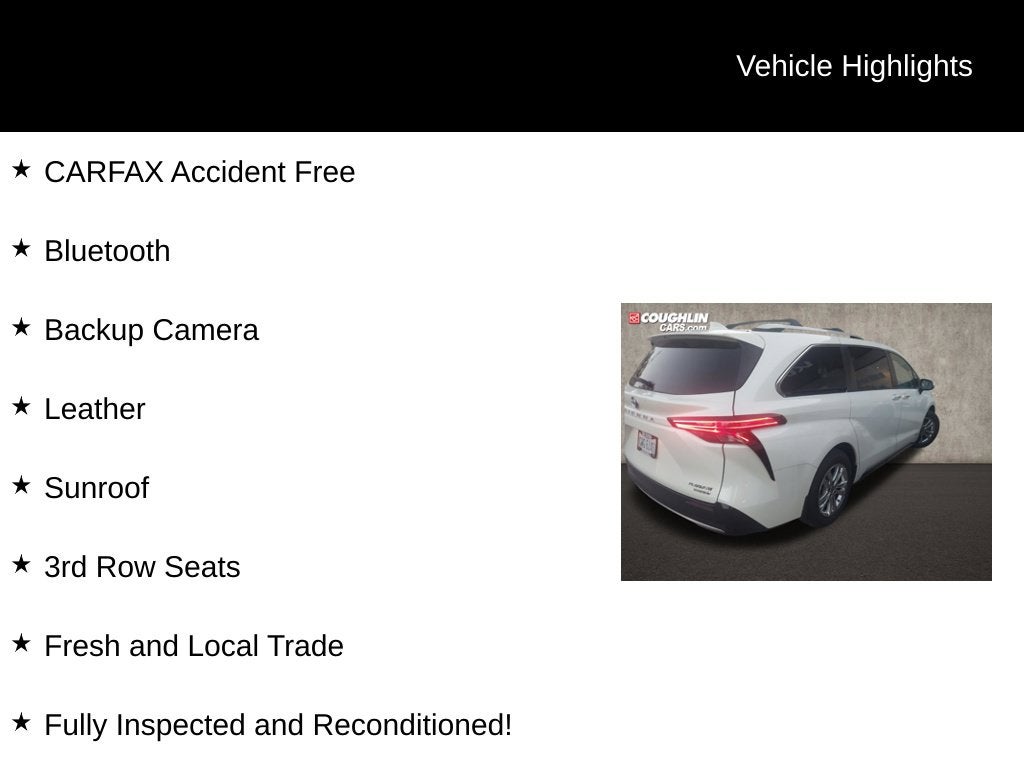2021 Toyota Sienna Platinum 7 Passenger