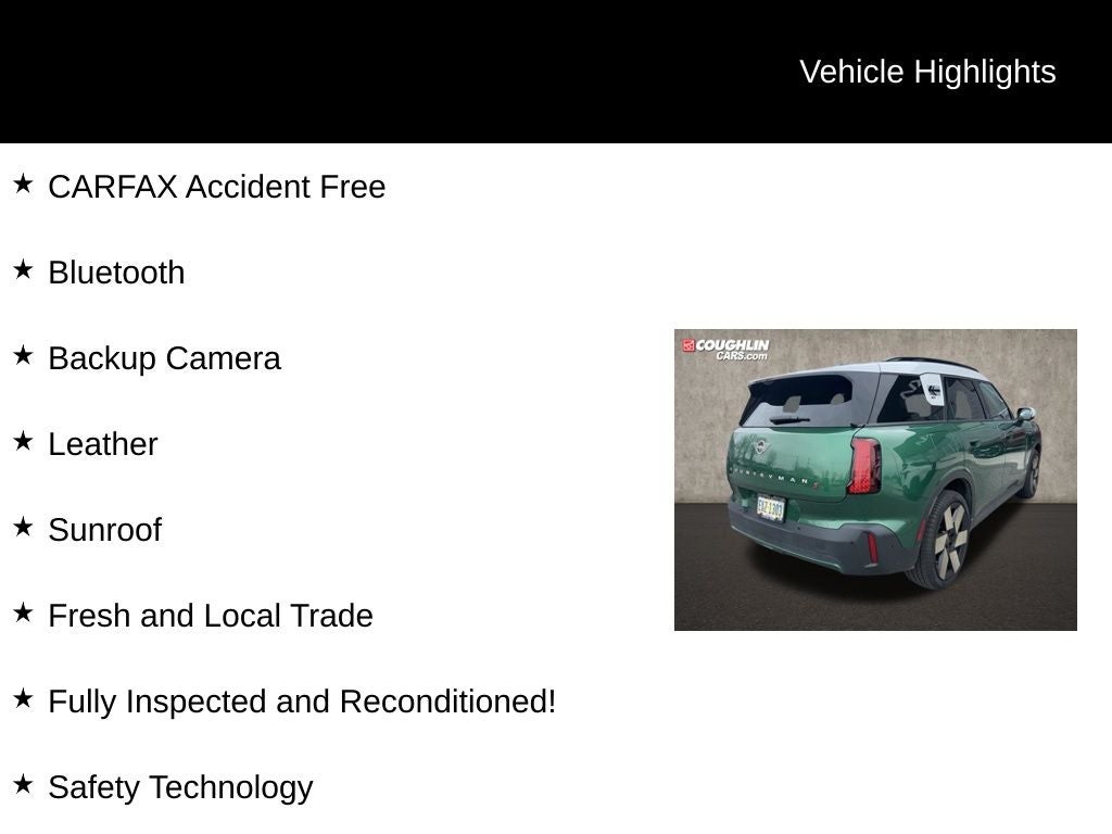 2025 MINI Cooper S Countryman Iconic