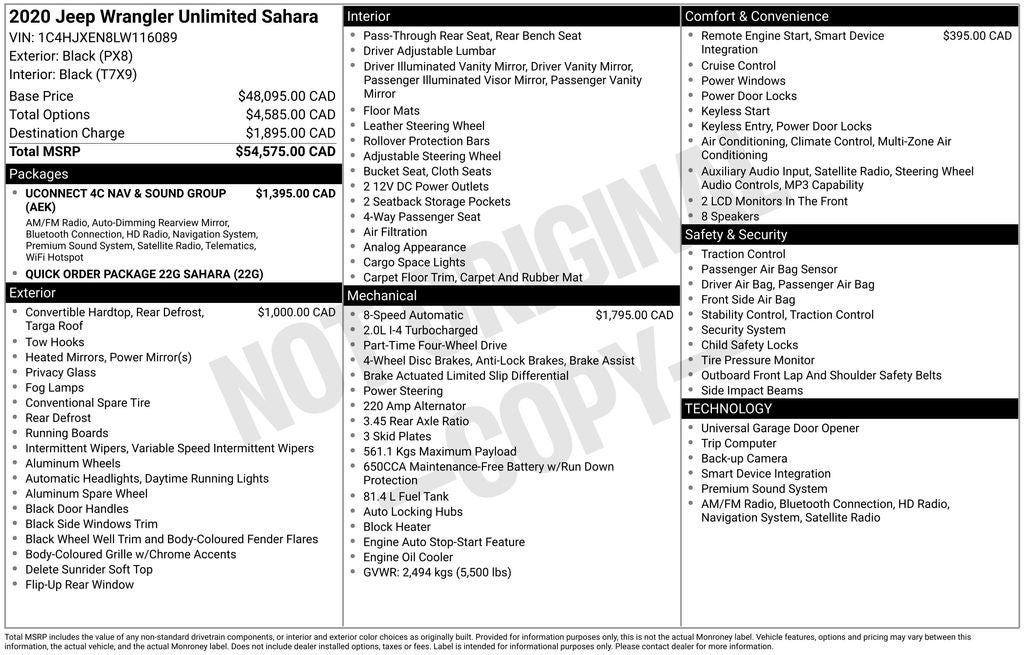 2020 Jeep Wrangler Unlimited Sahara