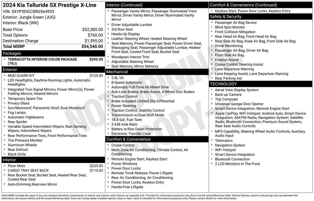 2024 Kia Telluride SX-Prestige X-Line