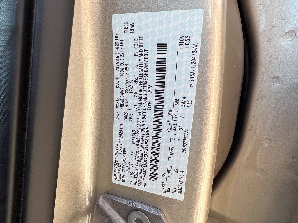 2018 Ford Escape SE