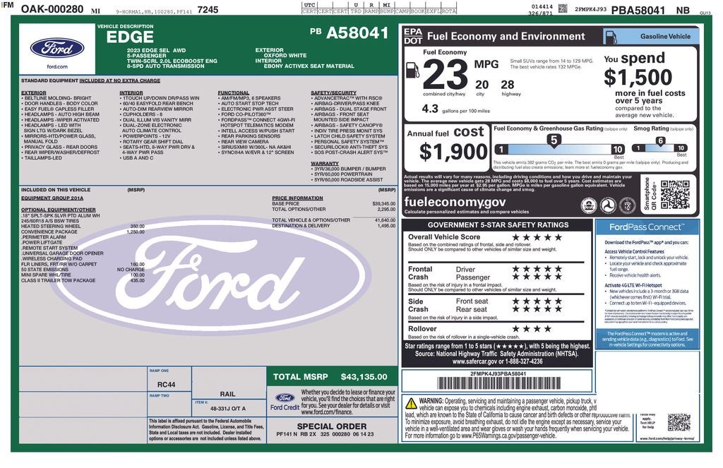 2023 Ford Edge SEL