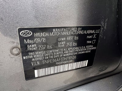 2018 Hyundai SONATA Sport+
