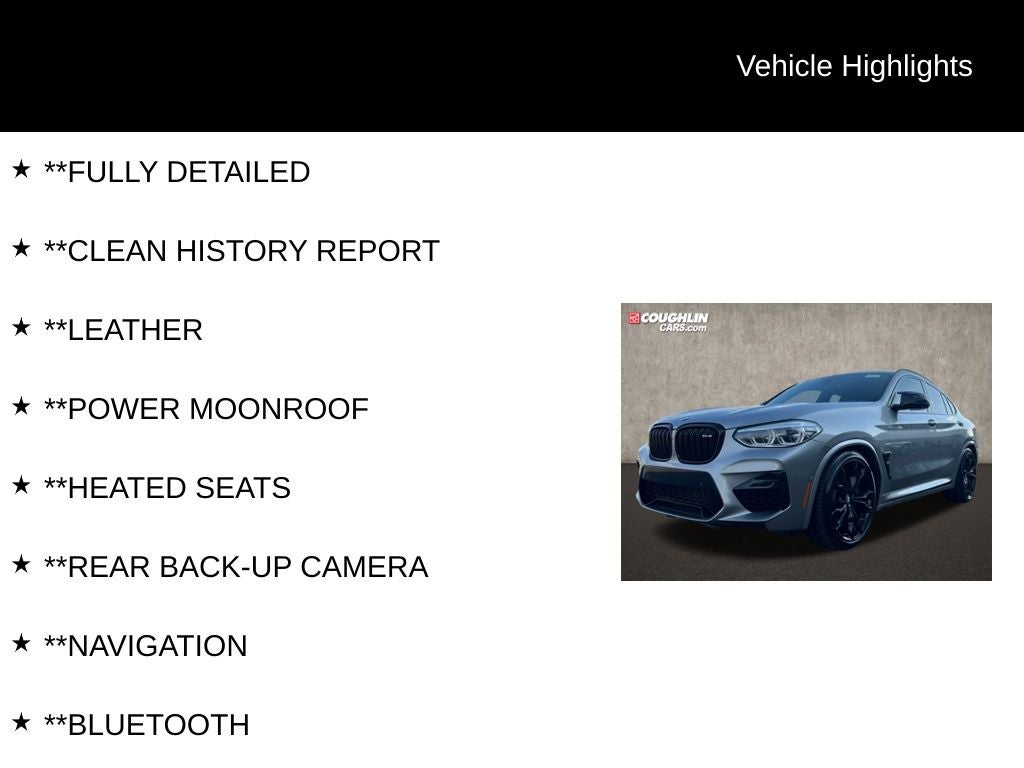2020 BMW X4 M Competition