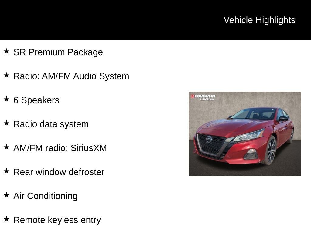 2021 Nissan Altima 2.5 SR