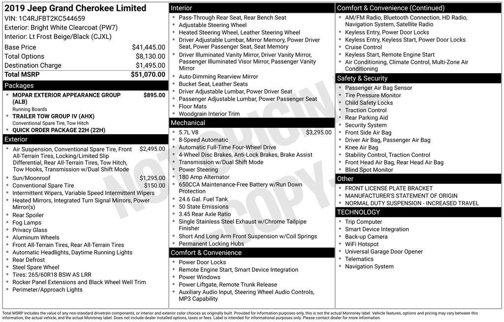 2019 Jeep Grand Cherokee Limited