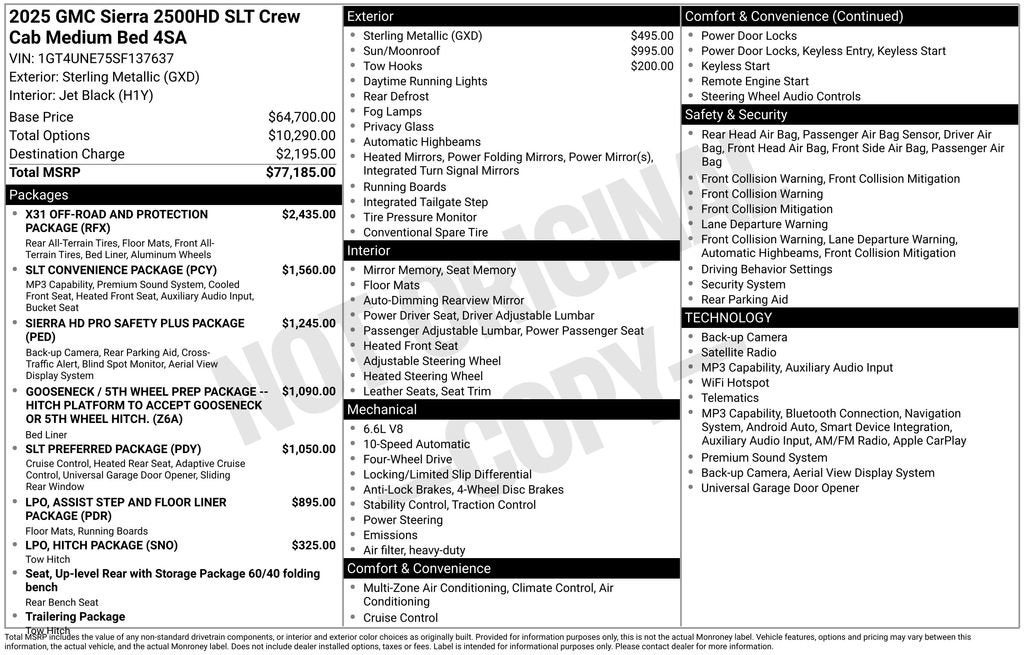 2025 GMC Sierra 2500 HD SLT