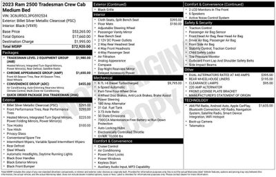 2023 RAM 2500 Tradesman