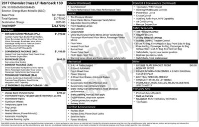 2017 Chevrolet Cruze LT