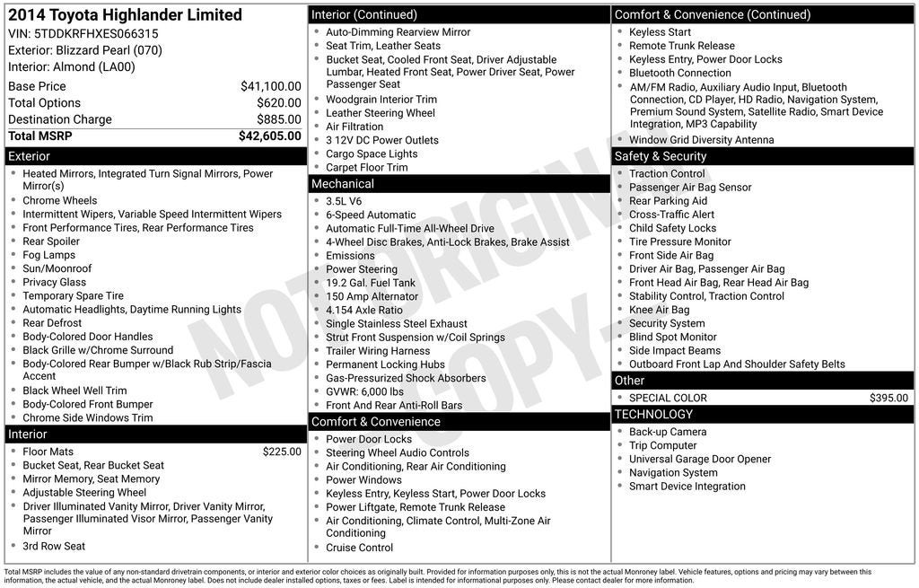 2014 Toyota Highlander Limited
