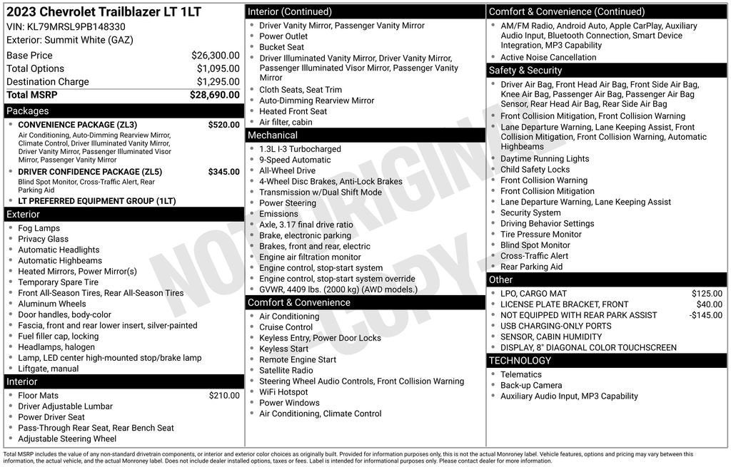 2023 Chevrolet Trailblazer LT
