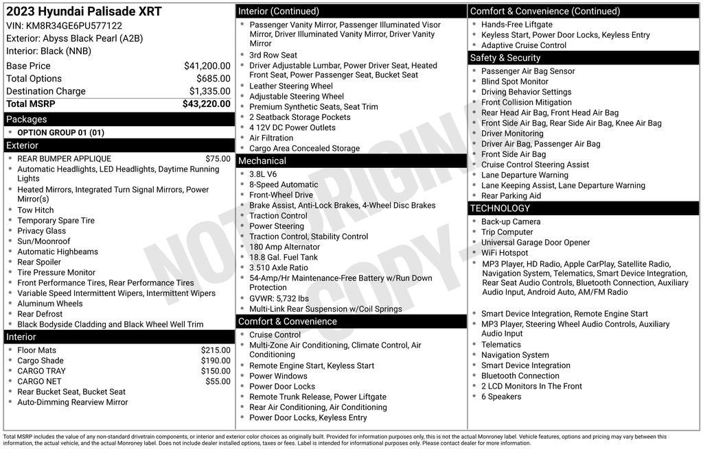 2023 Hyundai PALISADE XRT