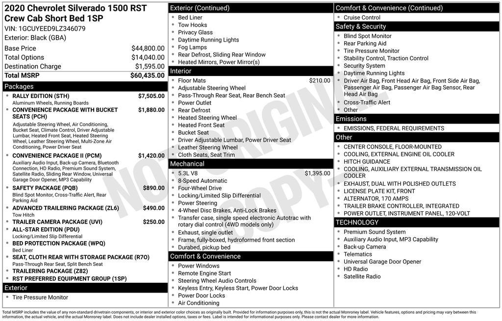 2020 Chevrolet Silverado 1500 RST