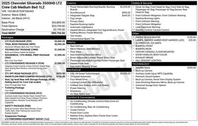 2025 Chevrolet Silverado 3500 HD LTZ